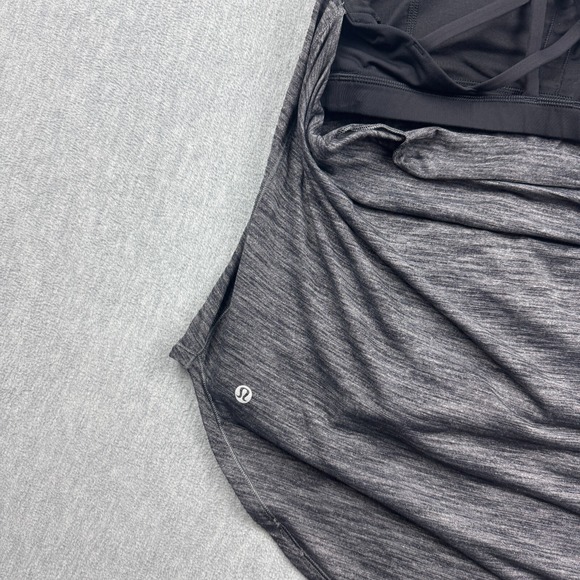 Lululemon Tank Top Womens 8 Gray Free To Be Serena Built In‎ Sports Bra Padded - Picture 8 of 9